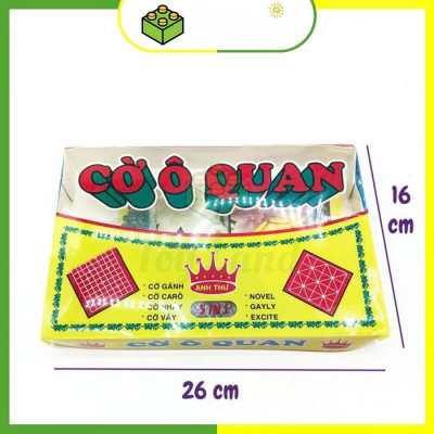 Cờ Ô Quan Hộp Giấy Lớn 5 Trong 1 - Cờ Ô Quan - Cờ Gánh - Cờ Caro - Cờ Vây - Cờ Nhảy Trò Chơi Trí Tuệ