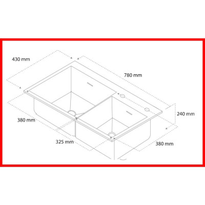 {CHÍNH HÃNG} Chậu rửa 2 hố lệch phụ kiện đi kèm chât liệu Inox 304 cao cấp mã GC.7843 thương hiệu GERARI