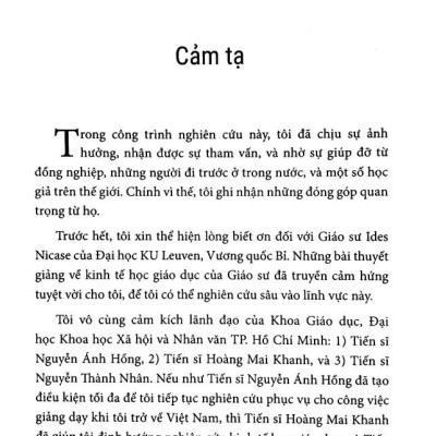 Các Lựa Chọn Trong Đầu Tư Vốn Con Người