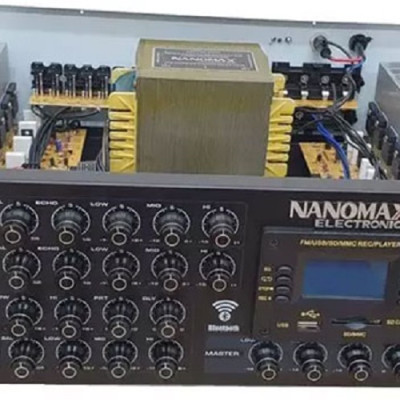 Amply Karaoke 16 Sò Nanomax PA-1207A 850w Kết Nối Bluetooth Hàng Chính Hãng Chất Lượng Cao