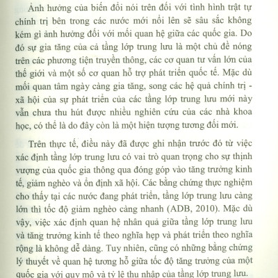 Đặc Trưng Và Vai Trò Của Tầng Lớp Trung Lưu Ở Việt Nam (Sách chuyên khảo)