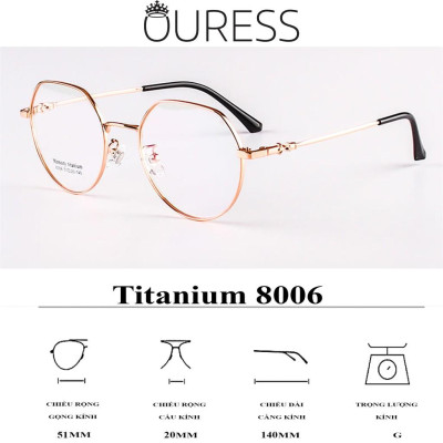 GỌNG KÍNH TITAN MMR (Titanium Memory) CHẤT LIỆU CAO CẤP SIÊU NHẸ SIÊU BỀN – 8006