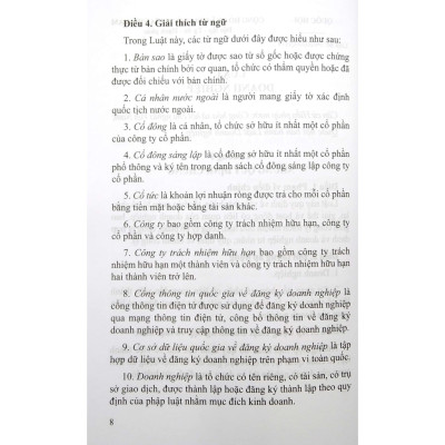 Luật Doanh Nghiệp Song Ngữ Việt-Anh