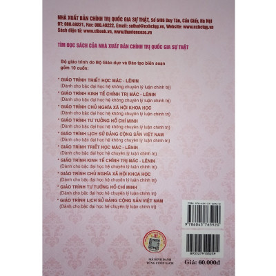  Giáo trình tư tưởng Hồ Chí Minh - dành cho bậc đại học không chuyên lý luận chính trị