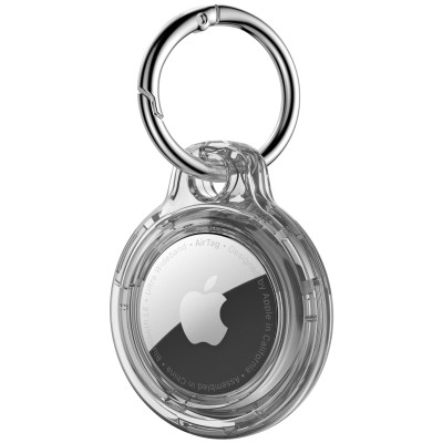 Bao Case Vỏ Bảo Vệ Chống Shock PC Keychain Trong Suốt cho Apple AirTag - Hàng Chính Hãng