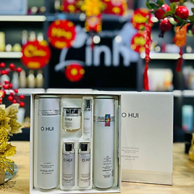 Bộ Nước Hoa Hồng Sữa Dưỡng Dưỡng Trắng Da Ohui Extreme White Special 2PCS Set