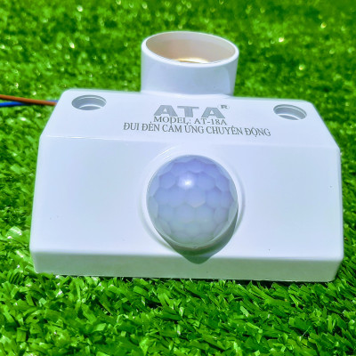 Đuôi Chuôi Đèn Cảm Ứng Hồng Ngoại Cao Cấp ATA 18A Tự Động Tắt Mở Khi Có Người, Có Thể Điều Chỉnh Thời Gian.