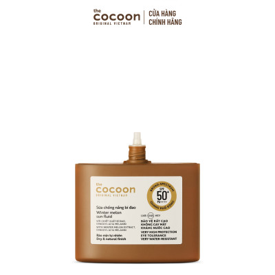 Sữa chống nắng bí đao - Ráo mịn tự nhiên SPF 50+, UVA-PF 62.6 Cocooon 50ml