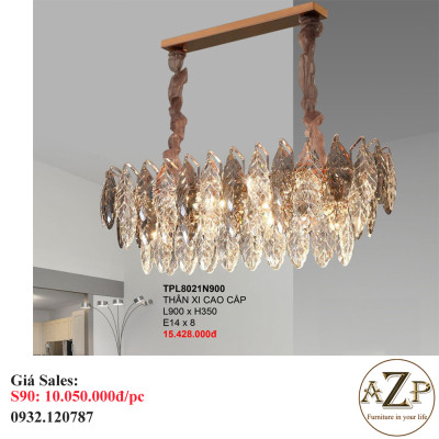 ĐÈN THẢ TRẦN PHA LÊ / ĐÈN THÔNG TẦNG TRANG TRÍ PHÒNG KHÁCH / PHÒNG NGỦ / CẦU THANG / KHÔNG GIAN SANG TRỌNG AZP-8021 phong cách đương đại, hàng nhập khẩu AZP