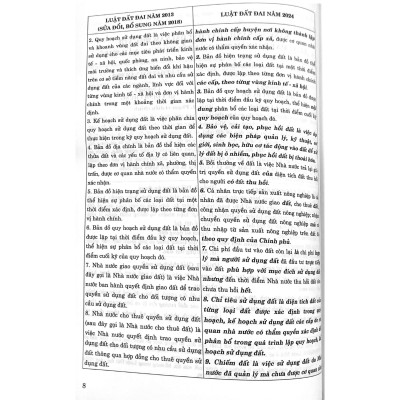 So sánh Luật Đất đai năm 2024 với Luật Đất đai năm 2013 (sửa đổi, bổ sung năm 2018)