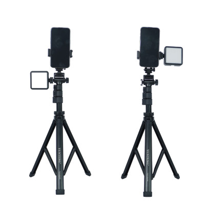 Combo Gậy Yunteng VCT 91666 và Đèn RGB - Phụ kiện điện thoại kèm đèn trợ sáng chụp ảnh, quay video - Hàng chính hãng