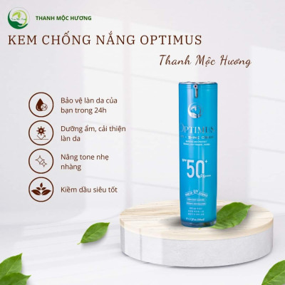 Combo kem chống nắng Thanh Mộc Hương chống trôi dưỡng trắng da nâng tone SPF 50+ PA++++ 50ml