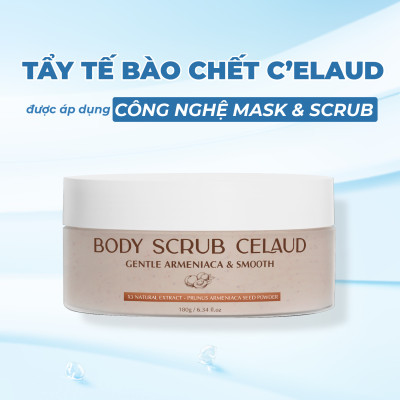 Combo kem dưỡng trắng da body và tẩy tế bào chết Celaud