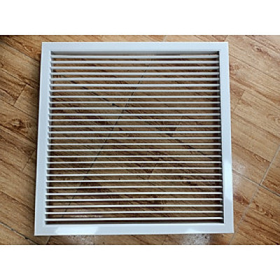 Miệng gió nan bầu dục 600x600mm dạng nan xoay nhôm cho điều hòa âm trần