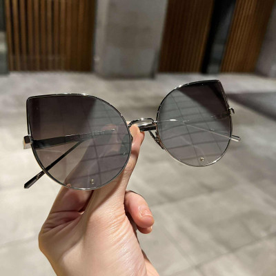 Kính râm Mắt mèo cao cấp màu bạc gương