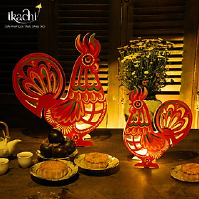 Lồng đèn Trung Thu - Lồng đèn trang trí "Ký ức tuổi thơ" hình Gà (size mini)