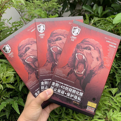 Kính Cường Lực Chống Nhìn Trộm KingKong Dành Cho iPhone 16 Pro Max / 16 Pro / 16 Plus / IP16 - Dán Full Màn - Hàng Chính Hãng 