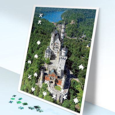 Tranh xếp Hình Tia Sáng Lâu Đài Neuschwanstein (475 Mảnh Ghép)