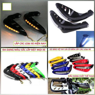 Gù Chống Đổ Có Đèn Thể Thao – Bảo Vệ Tay Thắng Xe Máy, Mẫu Mới Siêu Hot