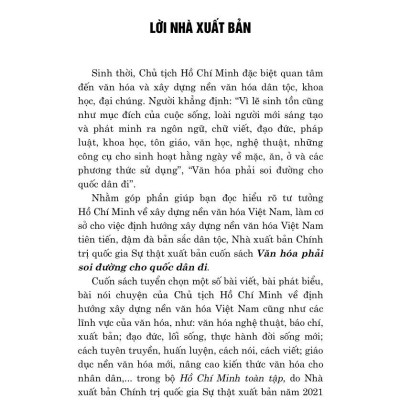 Văn hóa phải soi đường cho quốc dân đi (bản in 2024)