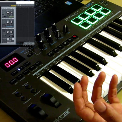 USB Controller Keyboard Nektar Impact LX25+ - Hàng Nhập Khẩu