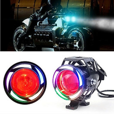 Đèn U7 Viền LED Cho Xe Máy – Trợ Sáng Ban Đêm, Độ Xe Ngầu, Chống Nước Hiệu Quả