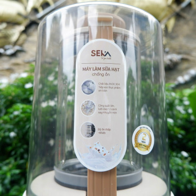 Máy làm sữa hạt SEKA E500 10 chức năng, chống ồn, tốc độ xay mạnh, dung tích 1.5L, lưỡi dao 12 cánh siêu bền hàng nhập khẩu