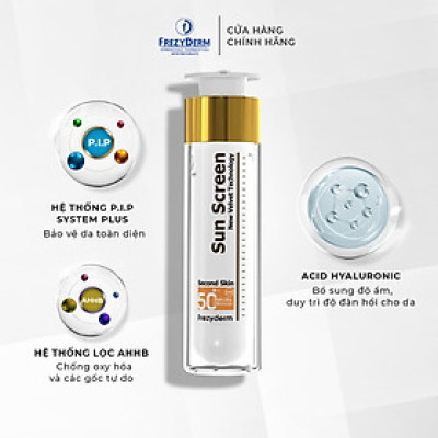 Gel chống nắng KHÔNG MÀU cho da nhạy cảm Frezyderm Sun Screen Velvet Face SPF 50+ 50ml