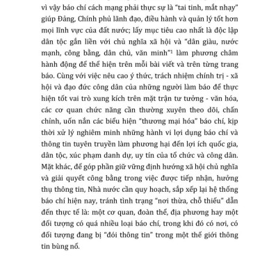 Báo chí nuôi dưỡng lòng tin ( bản in 2025)