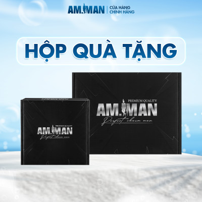 Hộp Quà Tặng AM-MAN Box Quà Màu Đen Sang Trọng