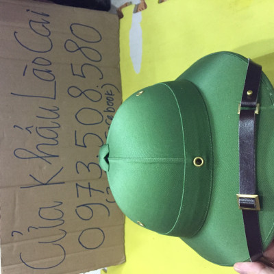 Mũ cối tàu lòng vàng cốt phíp không ngấm nước vải gabadin tô châu 