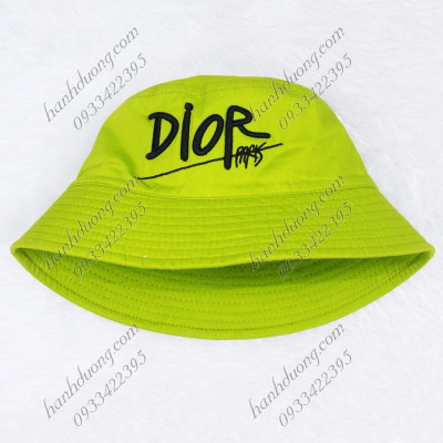 Mũ bucket vành cụp 2 mặt nón bucket vành nhỏ thêu chữ D vải cotton cao cấp phù hợp cả nam và nữ