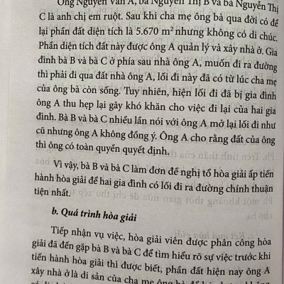 Một Số Vụ Việc Điển Hình Trong Công Tác Hoà Giải Ở Cơ Sở 