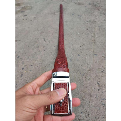 Thắt Lưng Da Cá Sấu. Gù Cá Sấu Đẹp Sang Chảnh TS119B (mặt trắng)