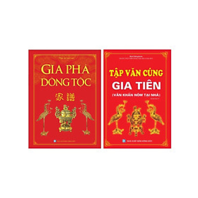 Combo Gia Phả Dòng Tộc + Tập Văn Cúng Gia Tiên (Minh Thắng) (Bộ 2 Cuốn)
