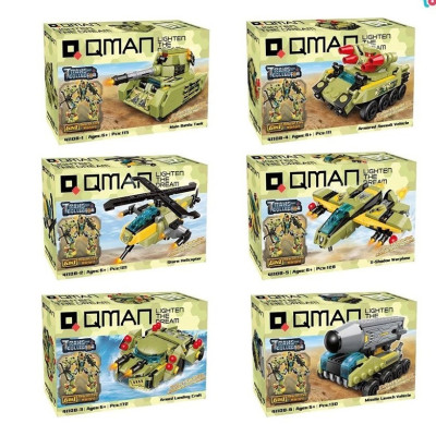 Đồ chơi - QMAN - 41108 Bộ đồ chơi xếp hình mô hình siêu nhân chiến đấu hợp thể - lẻ ngẫu nhiên