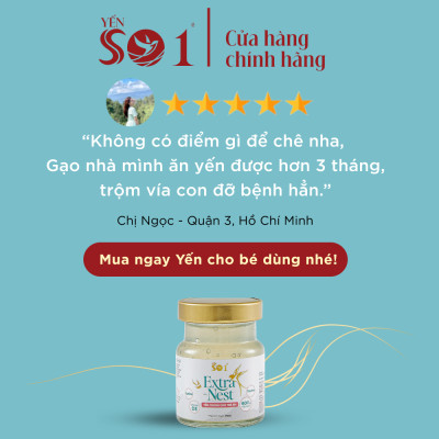 [6 Lọ Yến 70ml] Yến Số 1 Chưng Sẵn Dành Cho Trẻ Em, Yến Tươi 600mg Bổ Sung Vitamin D3