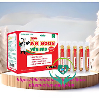 Lisse ￼Siro ăn ngon yến sào Fukid ( hộp 20 ống) - Ăn ngon, kích thích tiêu hoá, tăng miễn dịch cho trẻ