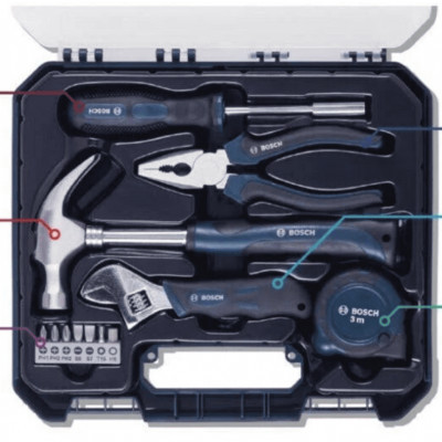 BỘ DỤNG CỤ ĐA NĂNG 12 MÓN BOSCH 2607002793 - HÀNG CHÍNH HÃNG