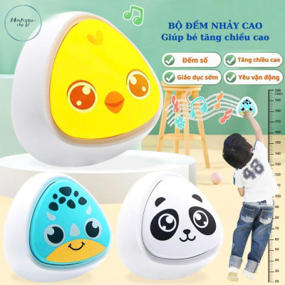Bộ chạm nhảy tăng chiều cao đồ chơi vận động bật nhảy cho bé có đếm số (tặng kèm thước)
