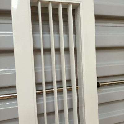 Miệng gió hồi điều hòa âm trần 1000x200 dạng nan bầu dục nhôm sơn tĩnh điện