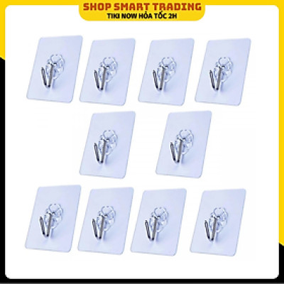 Combo 10 móc treo đồ dán tường