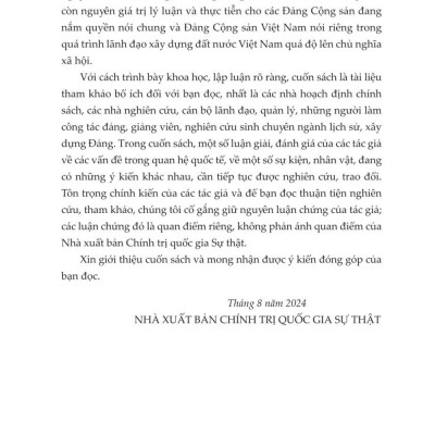 Tính trước nguy cơ - Suy ngẫm sau 20 năm Đảng Cộng sản Liên Xô mất đảng (bản in 2024)