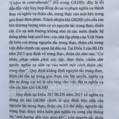 Pháp Luật Về Nghĩa Vụ Thông Tin Khi Giao Kết Hợp Đồng Ở Việt Nam Hiện Nay