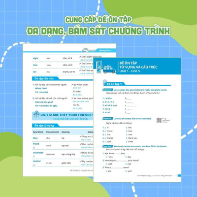 Sách - Đề Ôn Tập Từ Vựng Và Cấu Trúc Tiếng Anh Lớp 3 - Megabook