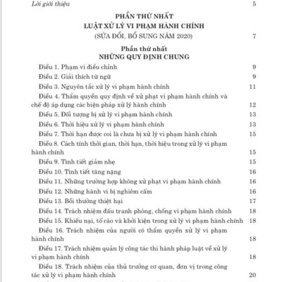 Luật xử lý vi phạm hành chính 2020 và các văn bản hướng dẫn thi hành