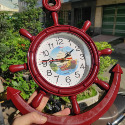 Đồng Hồ Treo Tường Hình Mỏ Neo TiTime 37x30cm