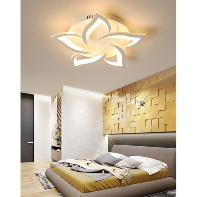 Đèn trần Acrylic cánh hoa trang trí nội thất hiện đại sang trọng 