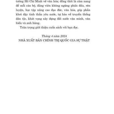 Văn hóa phải soi đường cho quốc dân đi (bản in 2024)