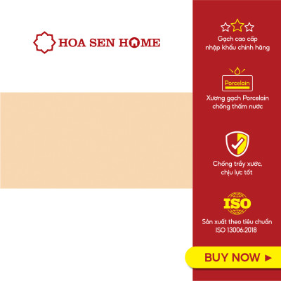 Gạch men lát nền LUSTRA INEMB0601200061 màu be nhạt cao cấp, hiện đại, độ hút nước dưới 0.5%, kích thước 600mmx1200mm, thùng 2 viên - Hàng chính hãng